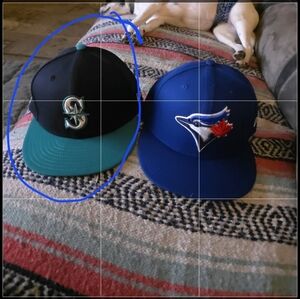 New Era Black and Teal Cap